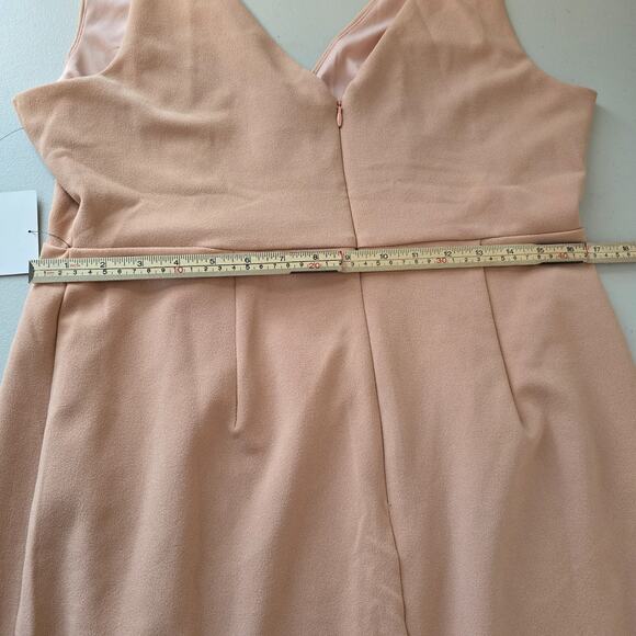 Lulus Formal Party Dress Women's XL Peach Sleeveless Maxi Deep V-Neck NWT - Picture 14 of 16